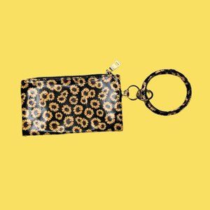 Sunflower bangle wristlet